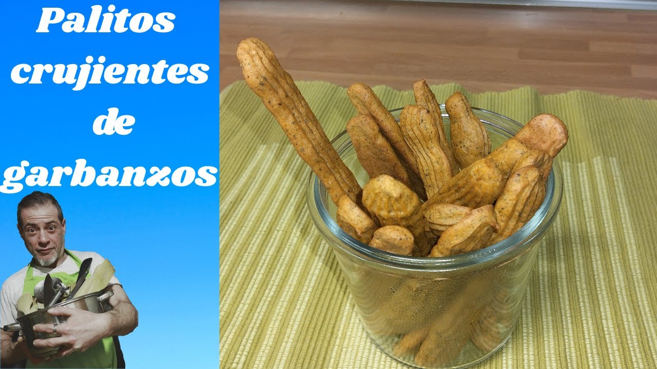 Palitos CRUJIENTES de garbanzos el SNACK ideal para el APERITIVO