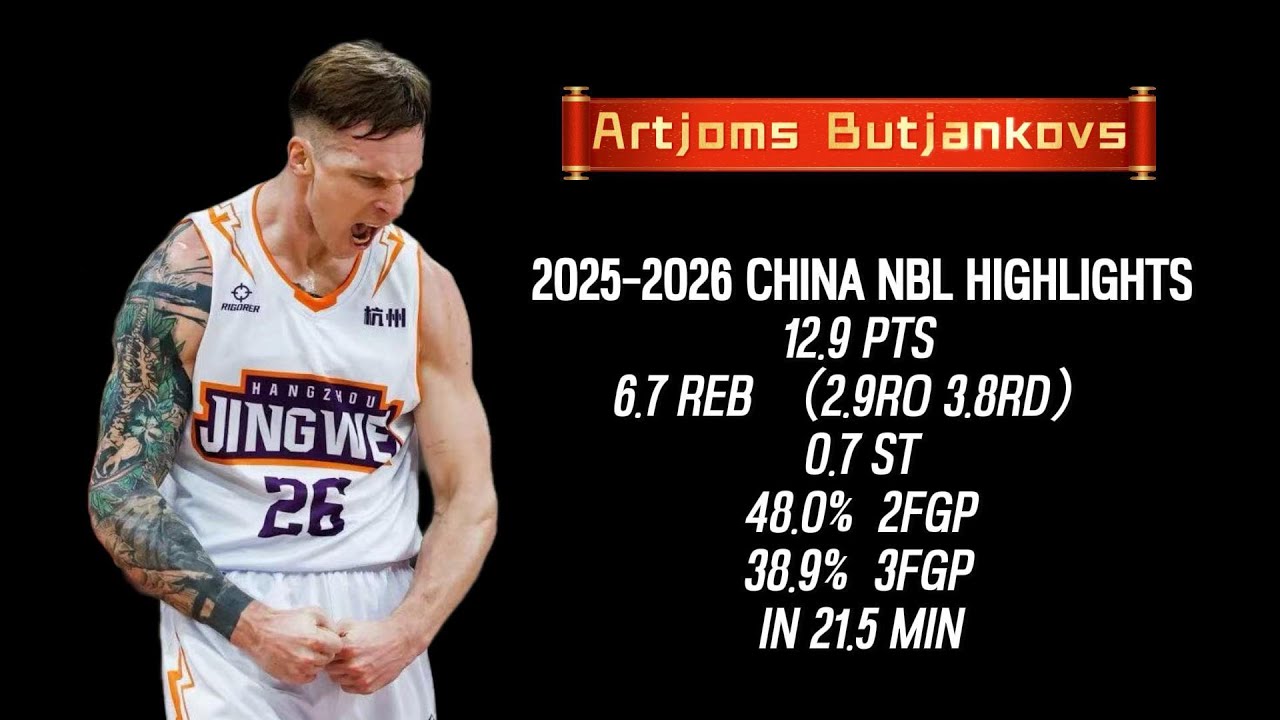 Artjoms Butjankovs 2025-26 China NBL Highlights