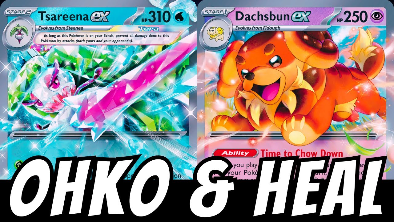 Tsareena ex + Dachsbun ex Deck || Pokémon TCG Live || Stellar Crown