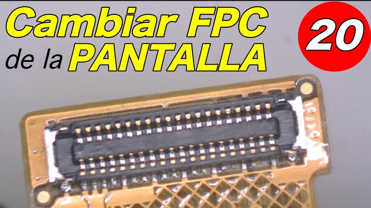 Técnica para REPARAR CONECTORES de Display (FPC) con oxido o mojados