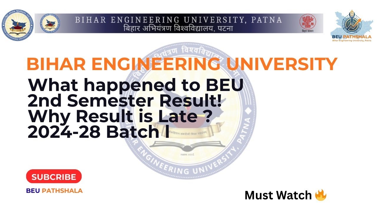BEU Patna l What Happened to 2nd Semester Result l 2024-28 Batch l #beupatna #beu 