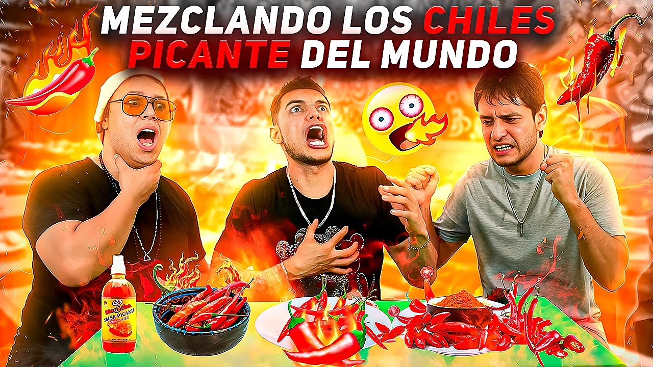 MEZCLAMOS LOS CHILES MÁS PICANTES DEL MUNDO CON EL REAL TEAM