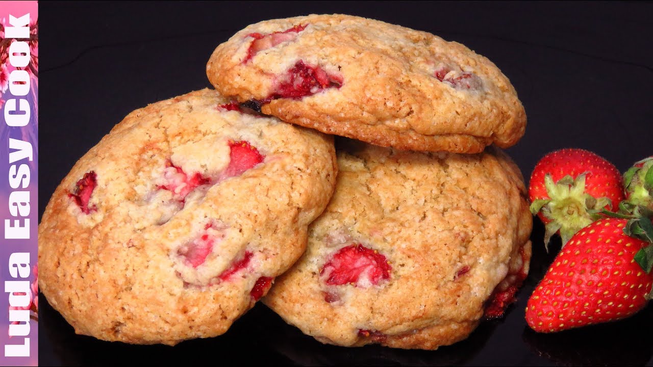 Домашнее Печенье c Клубникой | Strawberry Cookies Recipe