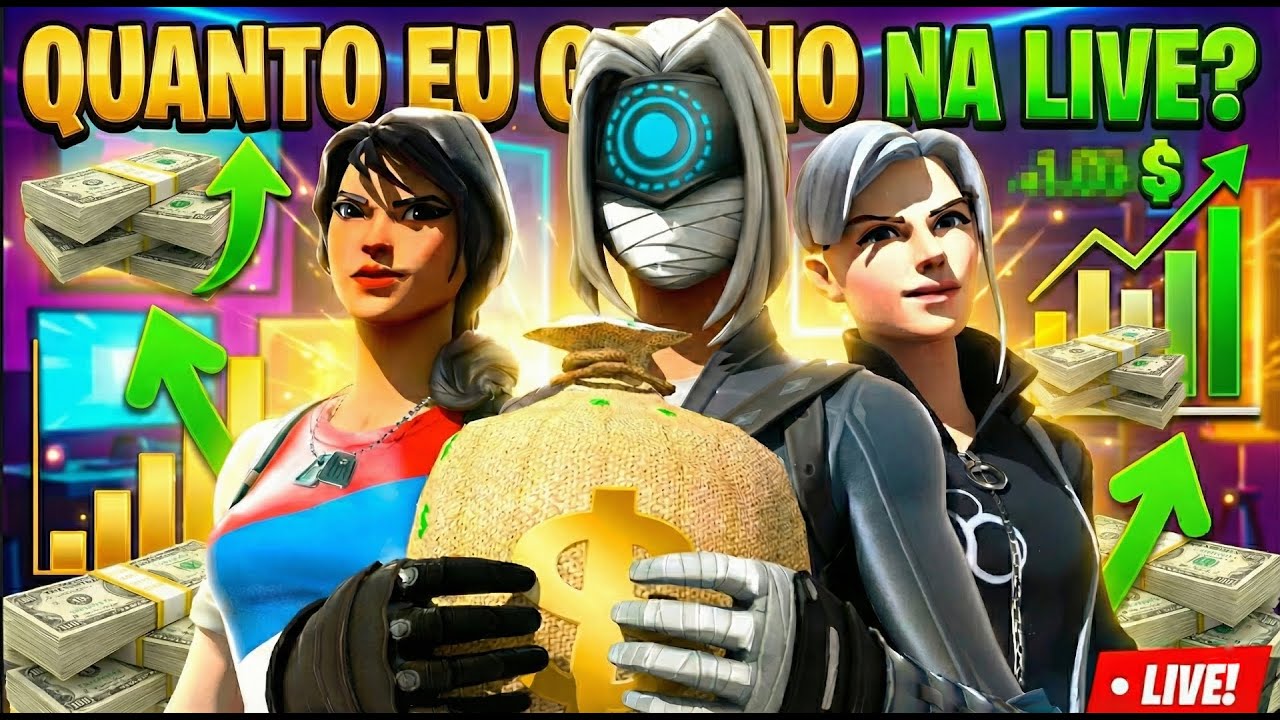 QUANTO EU GANHO EM UM DIA DE LIVE 💰