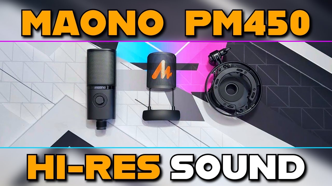 Maono PM450 USB Condenser Microphone Review! Hi-Res Audio!!