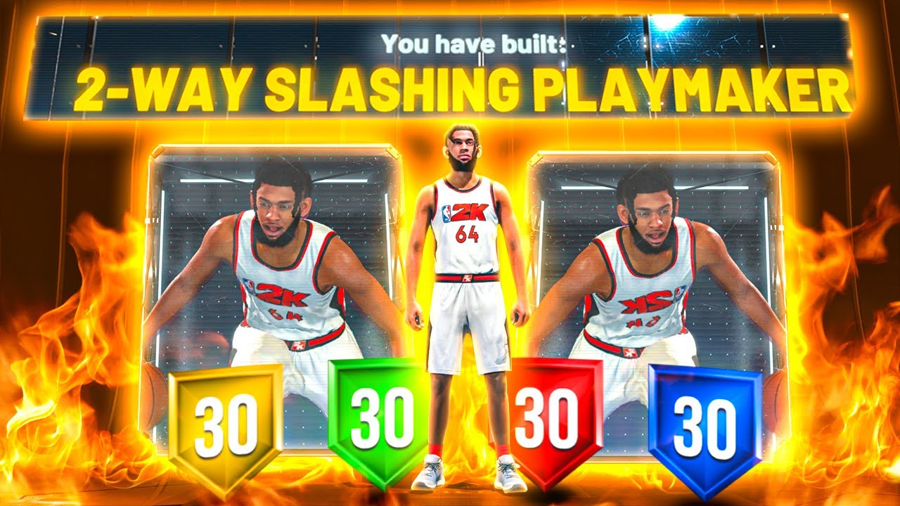 THIS TWO WAY SLASHING PLAYMAKER IN NBA 2K22 IS THE BEST BUILD IN THE GAME!! LITERALLY OVERPOWERED!!