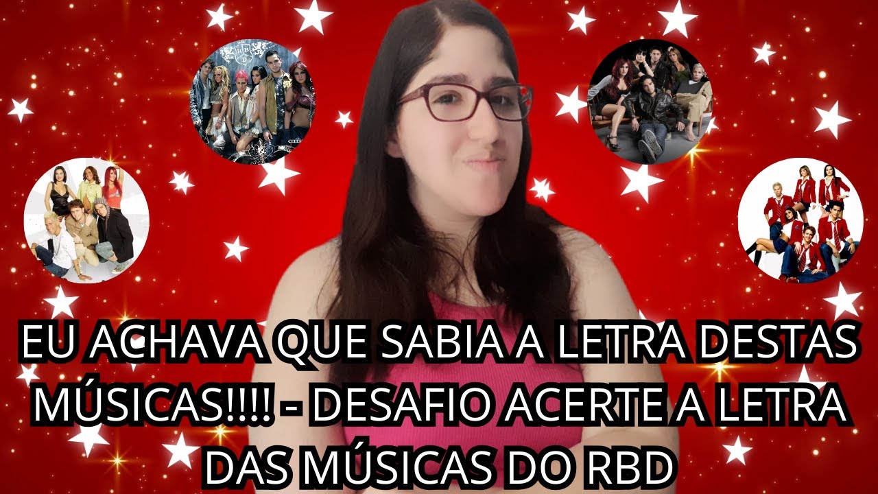 EU ACHAVA QUE SABIA A LETRA DESTAS MÚSICAS!!!! 😅🎤❤️- DESAFIO ACERTE A LETRA DAS MÚSICAS DO RBD