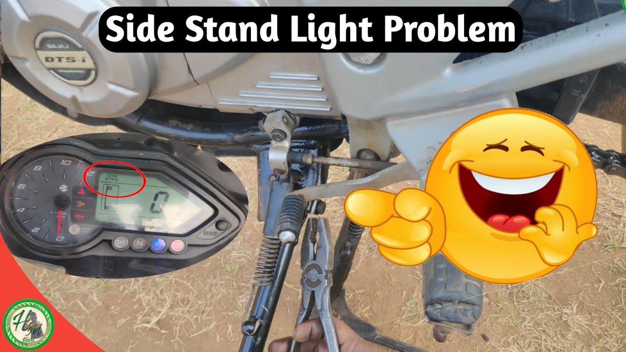 How To Solve Pulsur Side Stand Light Problem In Telugu