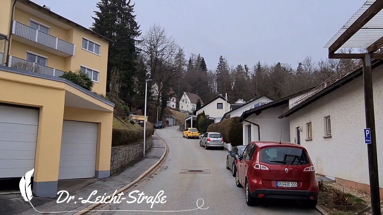 [4k] Walking Tour - Dr.-Leicht-Straße to Stadtpark Deggendorf