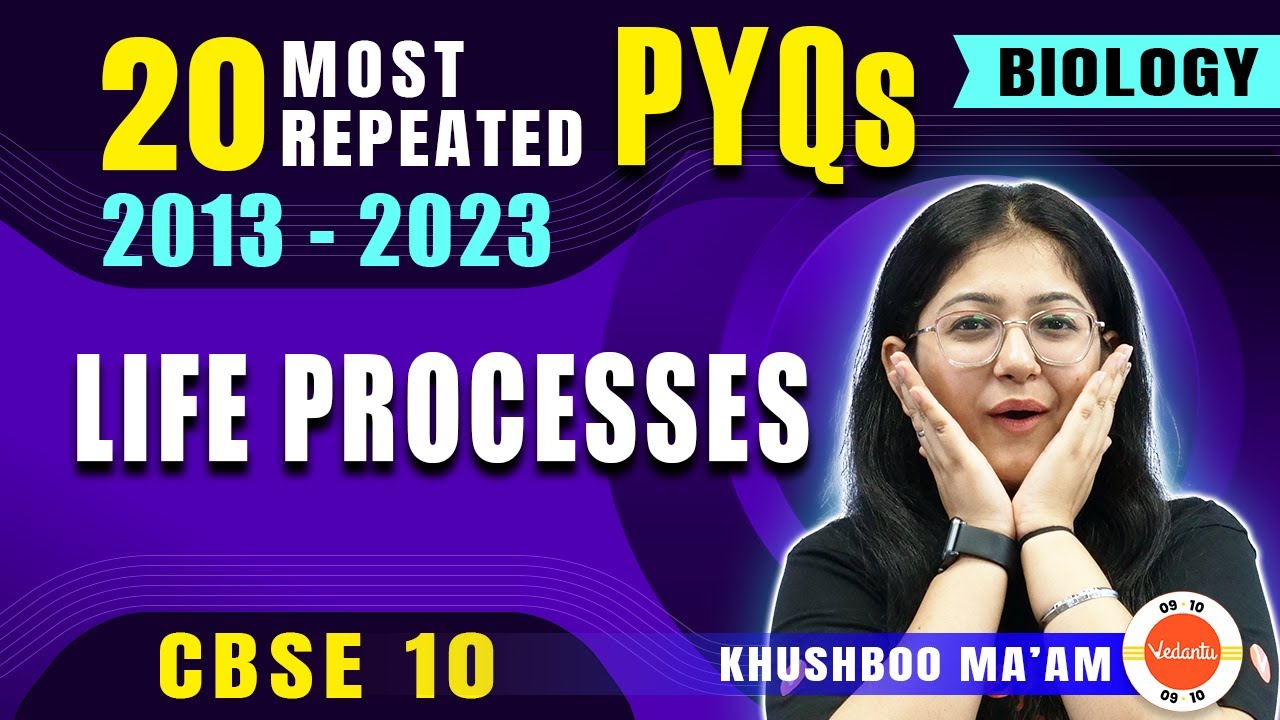 Most Repeated Questions from Life Processes 📊 Class 10 Science PYQs