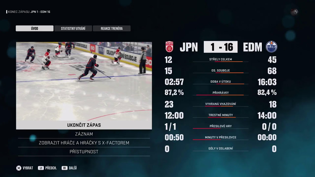 Nhl25 EDMONTON chci dat rekord počet vstřeleních golu