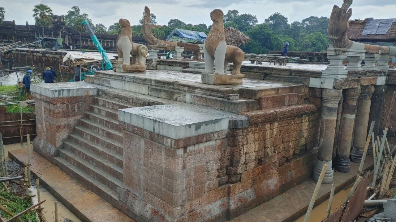 តើការងារជួសជុលស្ពានហាលប្រាសាទអង្គរវត្ត នឹងបញ្ចប់នៅពេលណា?