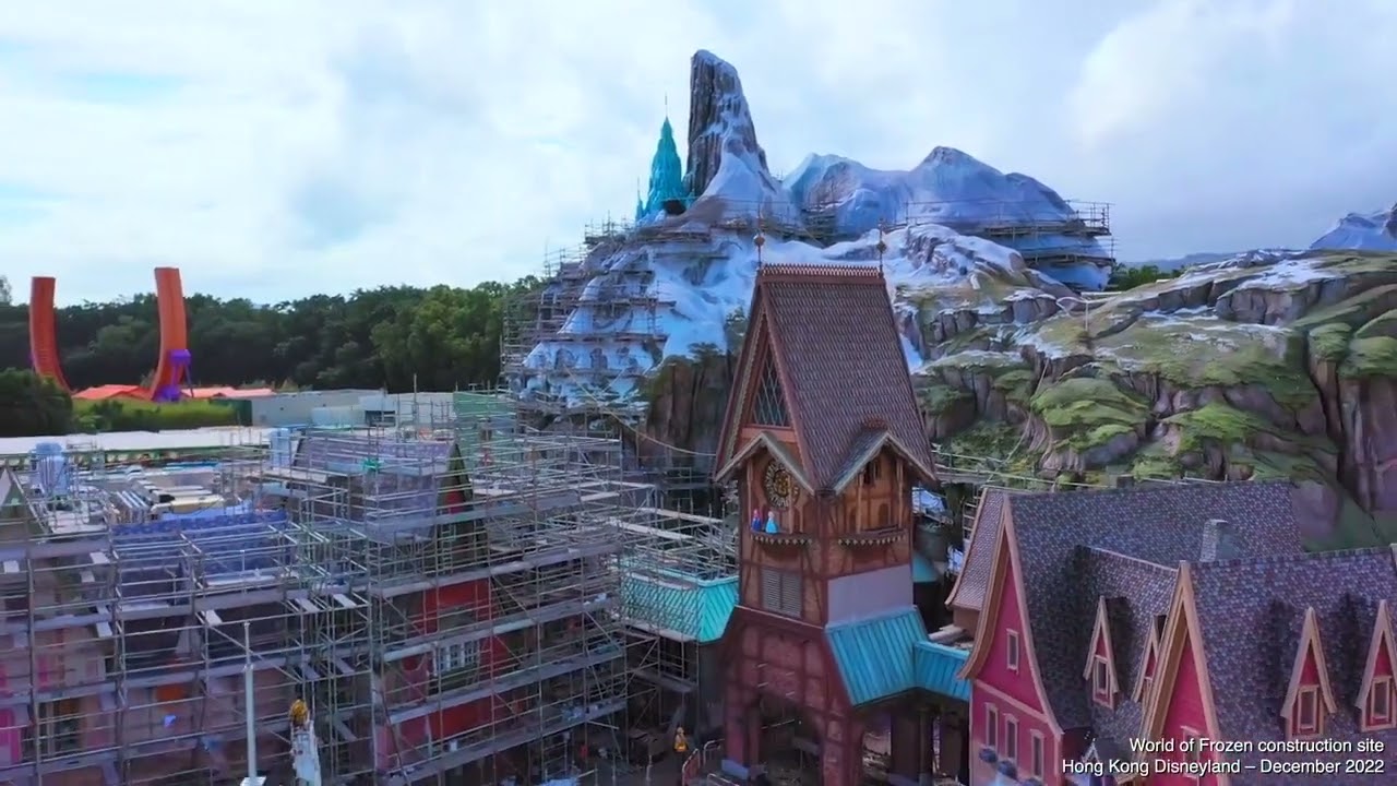 survol du land frozen de hong kong Disneyland 2022