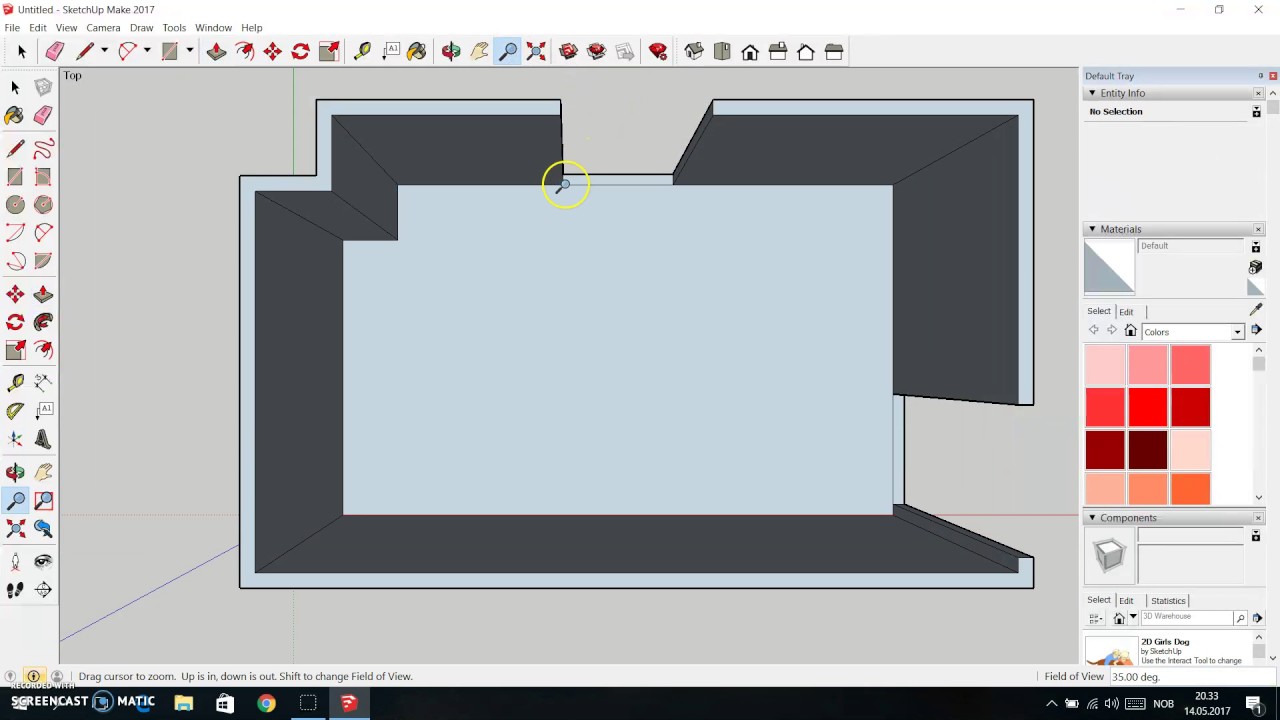 Hvordan lage skisse av rom i SketchUp