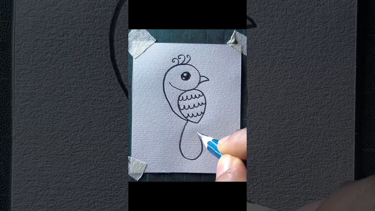 easy bird drawing