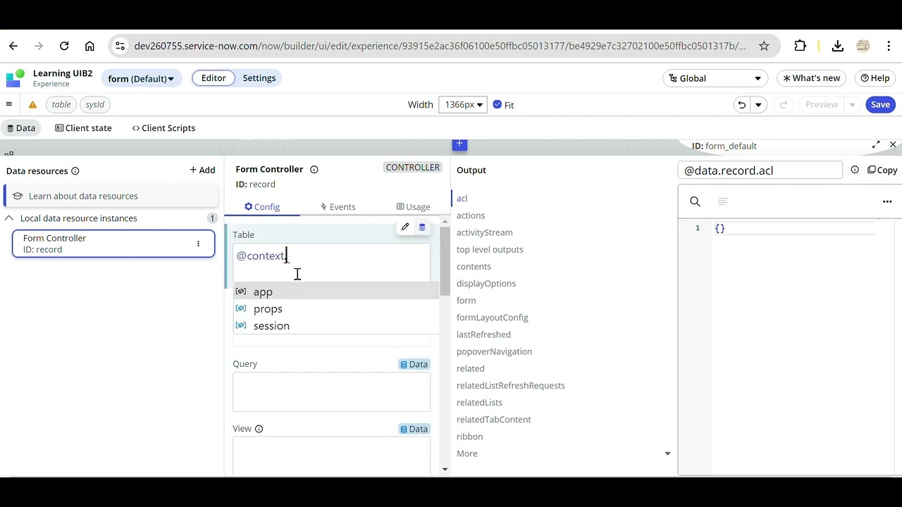 ServiceNow- UI Builder 1- Configure list and redirect to new page