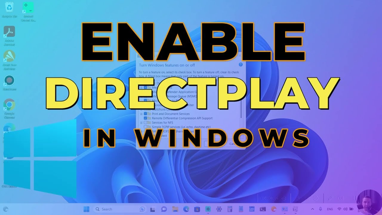 How to Install DirectPlay in Windows 11