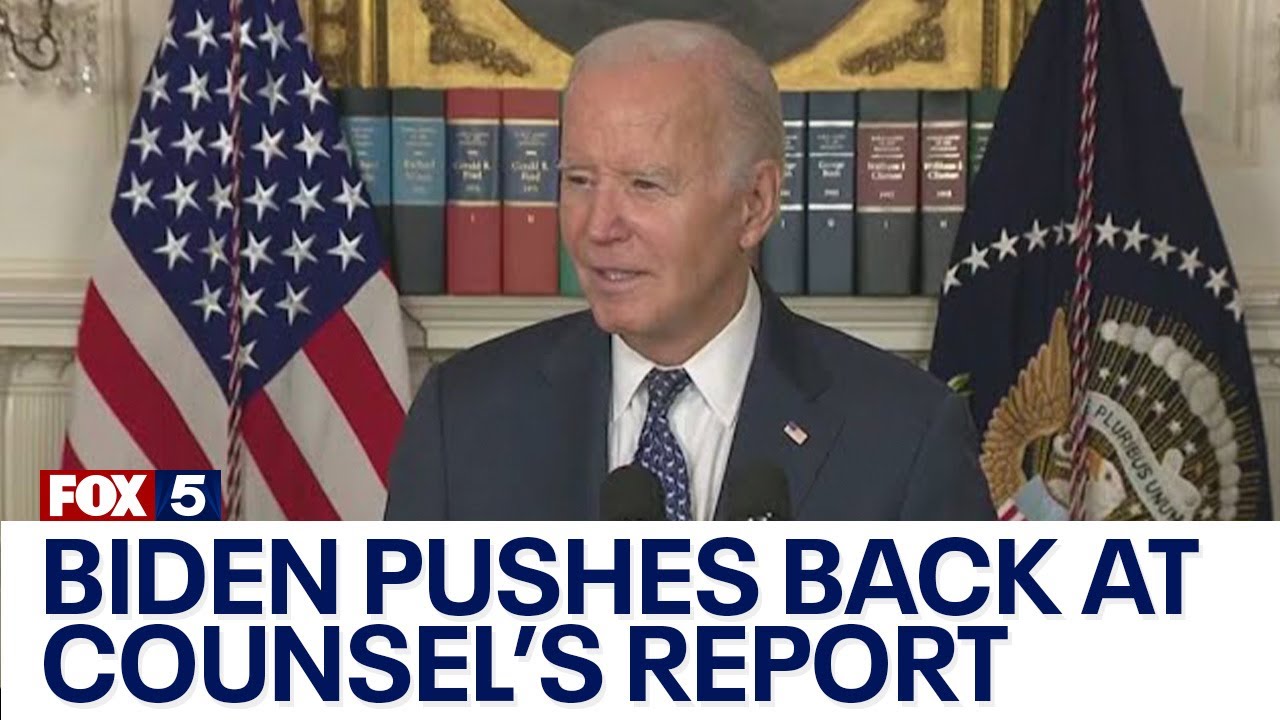 Biden angrily pushes back at special counsel's report that questioned his memory