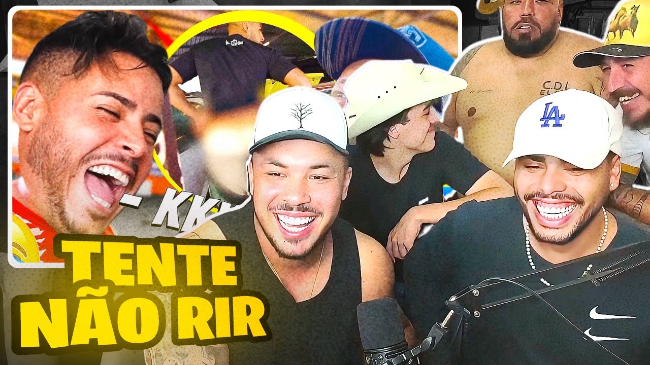 BRUNO BARRETOS E HUNTERS NÃO AGUENTARAM O TENTE NÃO RIR DA FAZENDA BLACK STONE