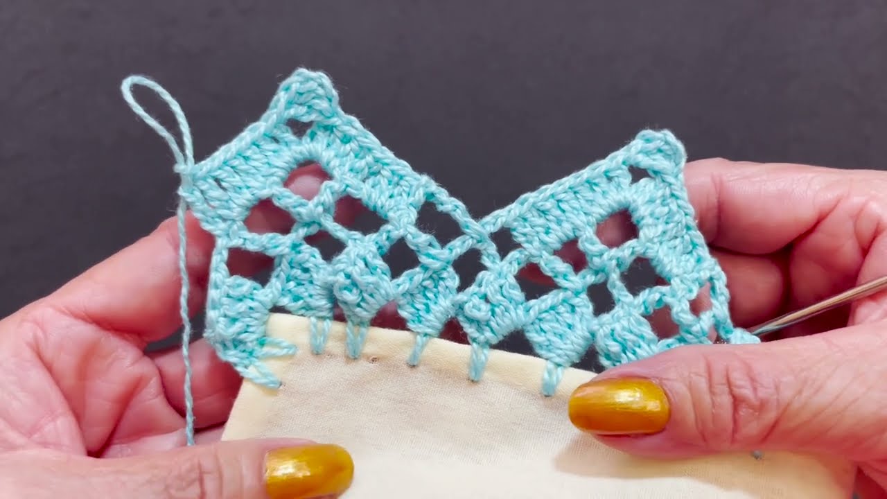 Orilla de una Vuelta FACIL Y RAPIDA PARA SERVILLETAS  # 497 #crochet
