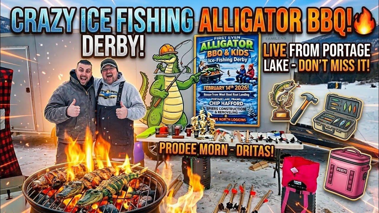 Ice Fishing Derby Portage Lake #icefishing #fishing #outdoors #northernmaine #brooktrout 