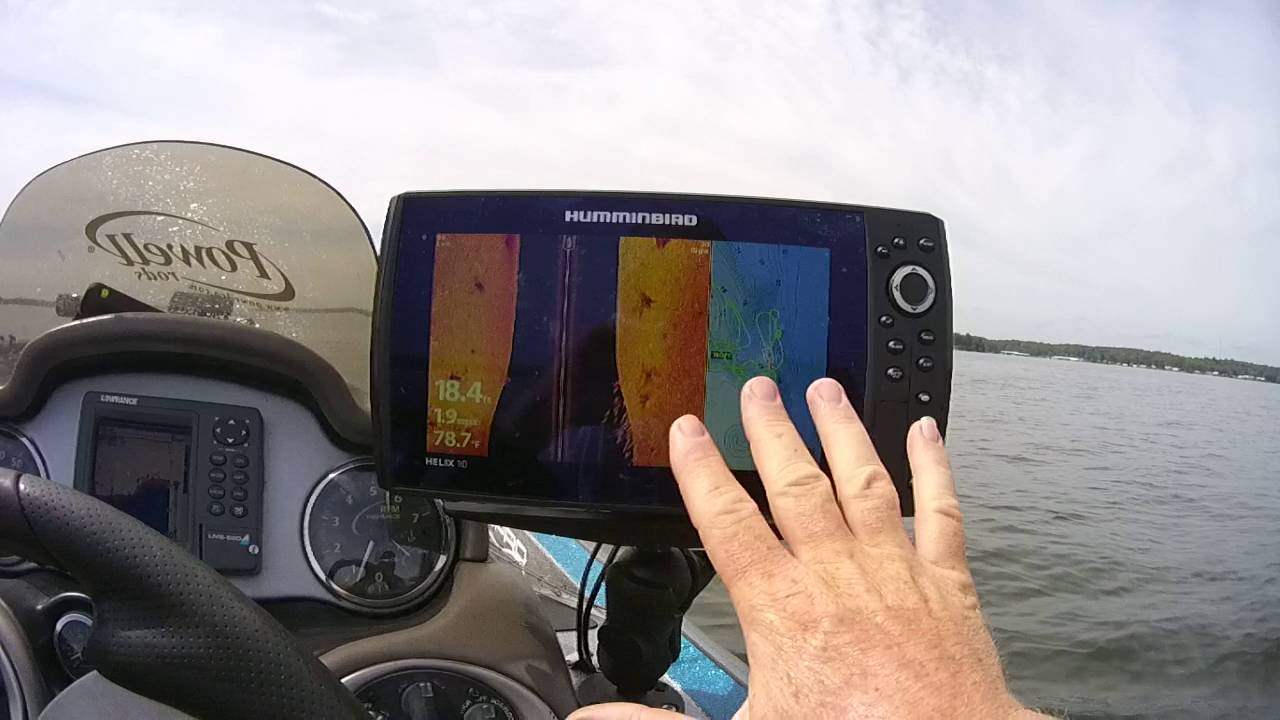 Humminbird Helix Side Imaging and Waypoints