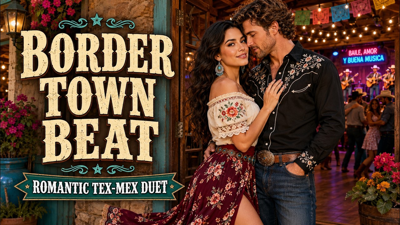 Border Town Beat 🌵 Romantic Tex-Mex Country Duet | Accordion, Guitar & Bass