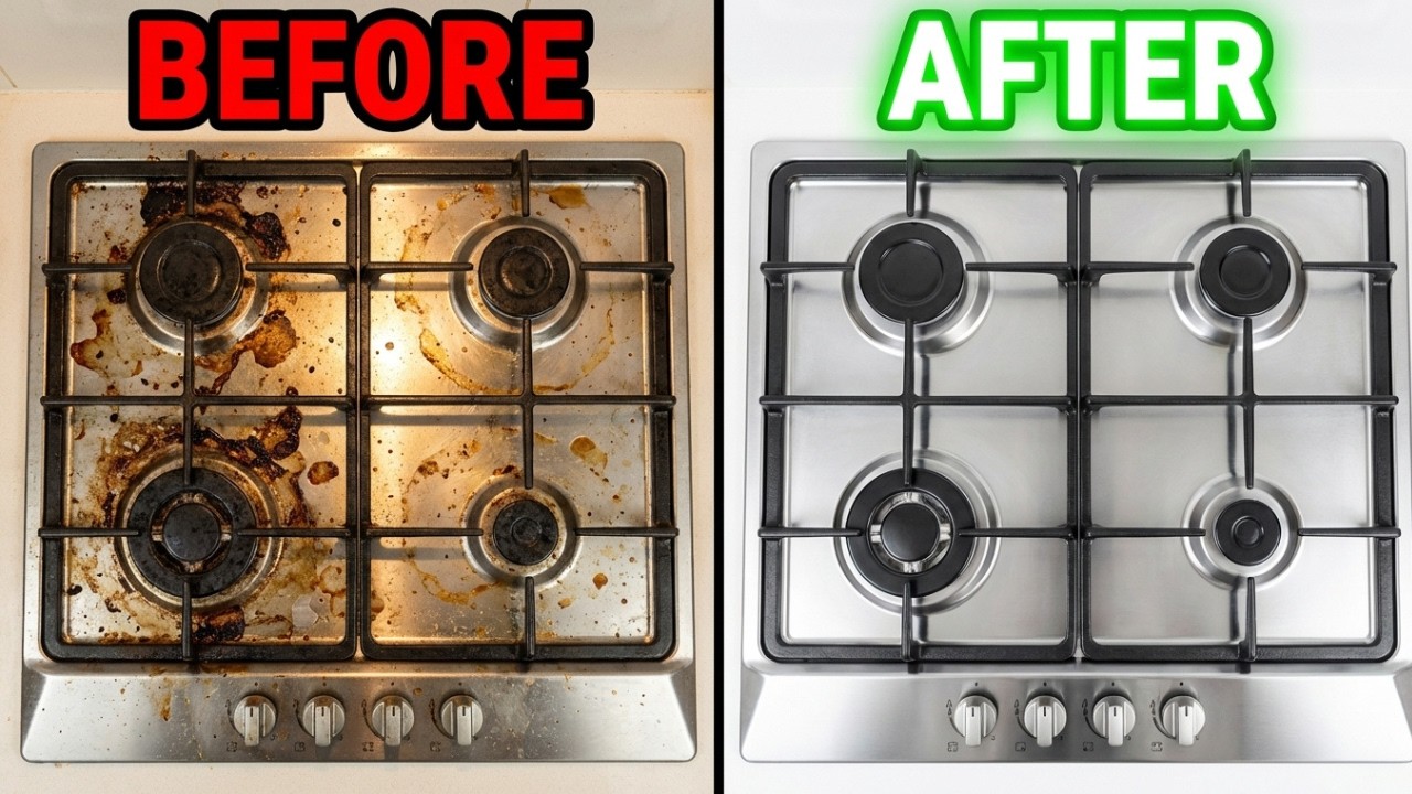 I Rubbed THIS on My Greasy Stove — The Grease MELTED in 30 Seconds! 😱🔥
