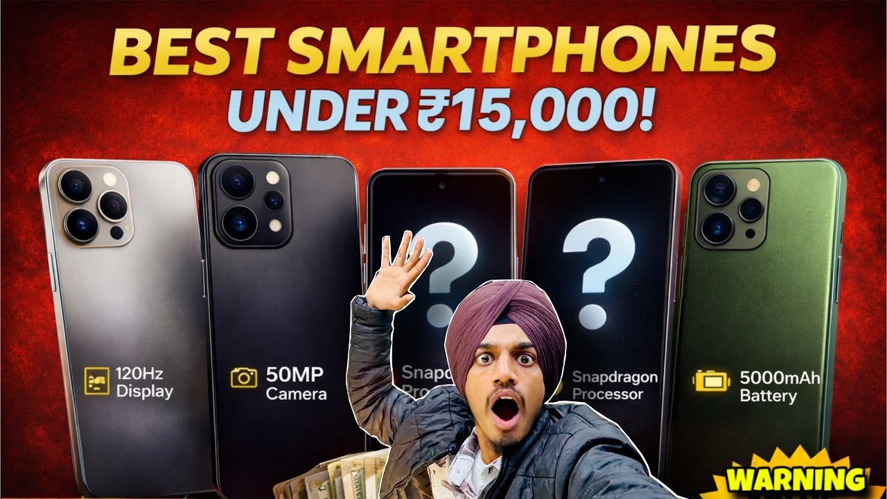 Top 5 Best 5G Smartphones Under ₹15000 ⚡ FEBRUARY 2026