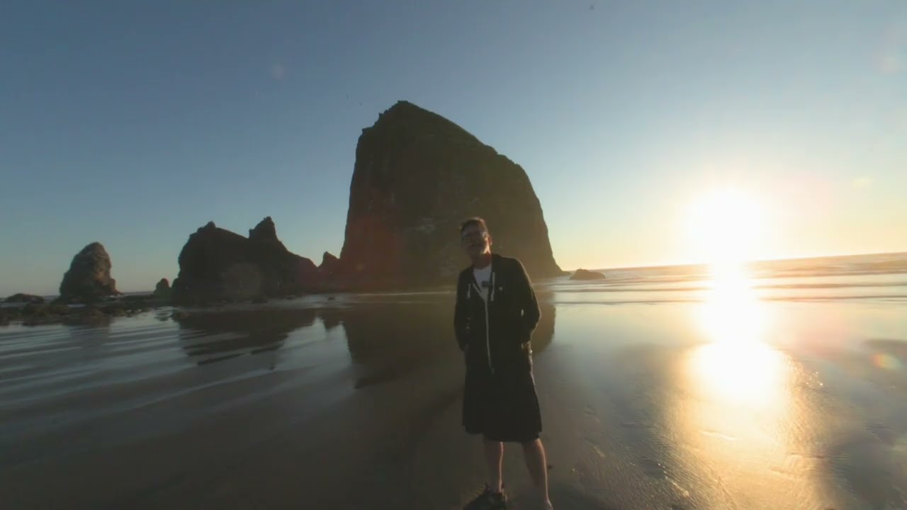 Cannon Beach at Sunset Immersive 8K VR180