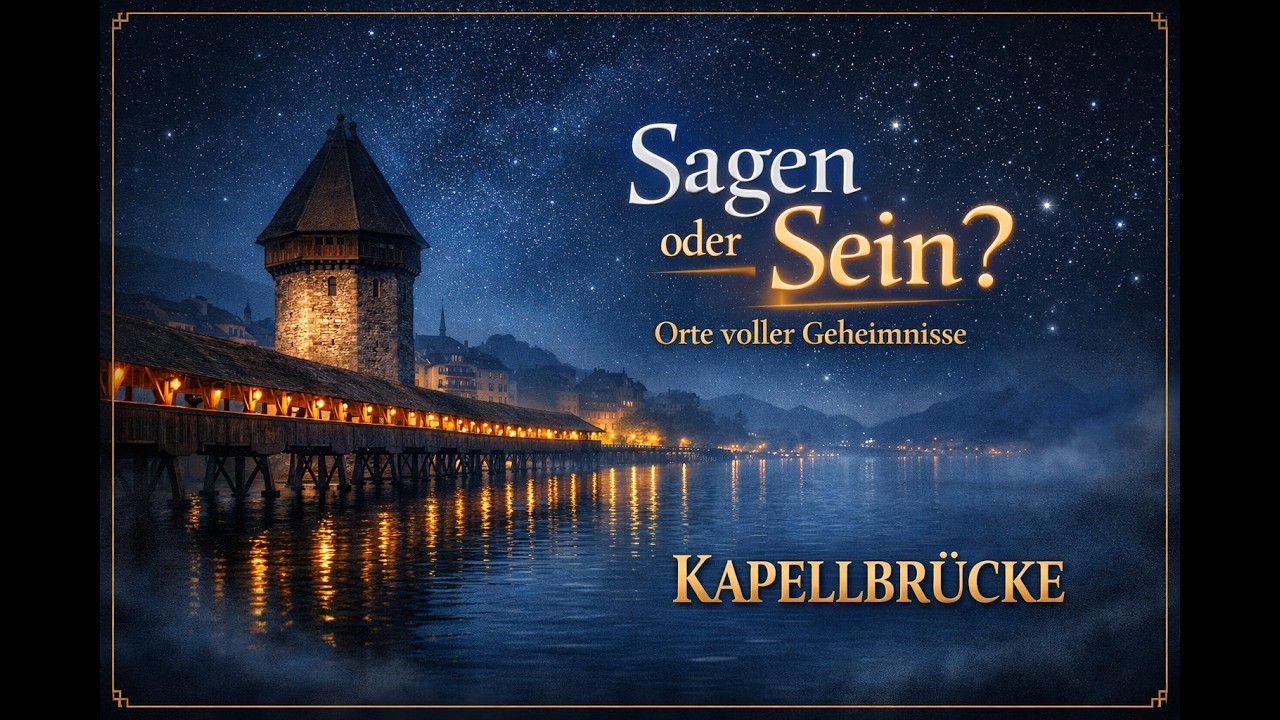 Luzern Die Kappelbr&uuml;cke  |  Sagen oder Sein?