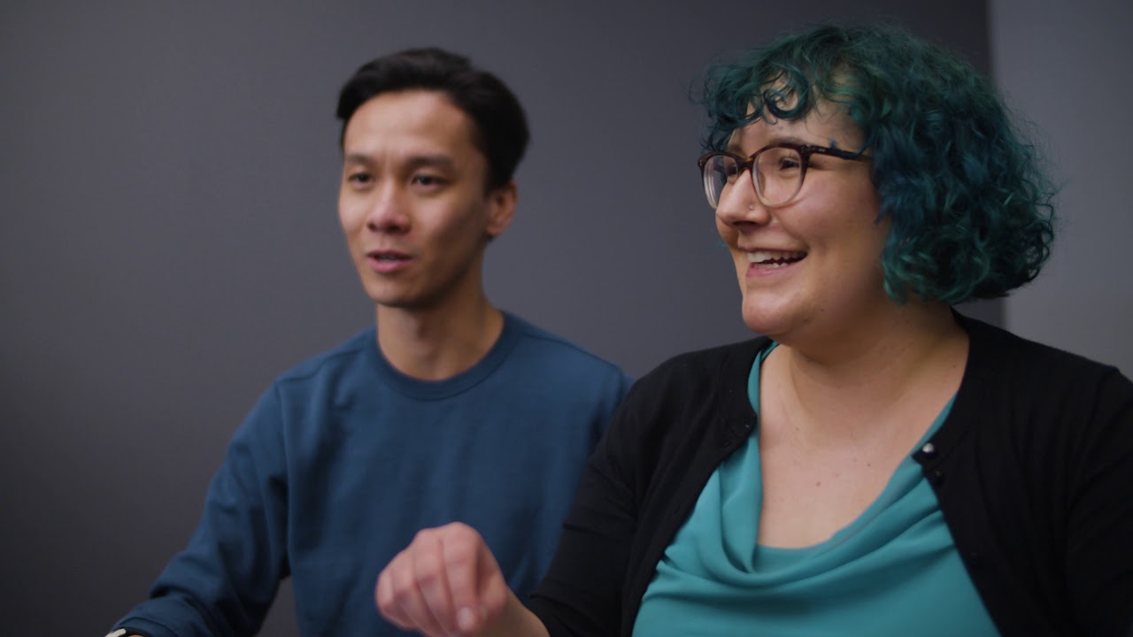 John Nyugen and Megan Ginter at ILMxLab