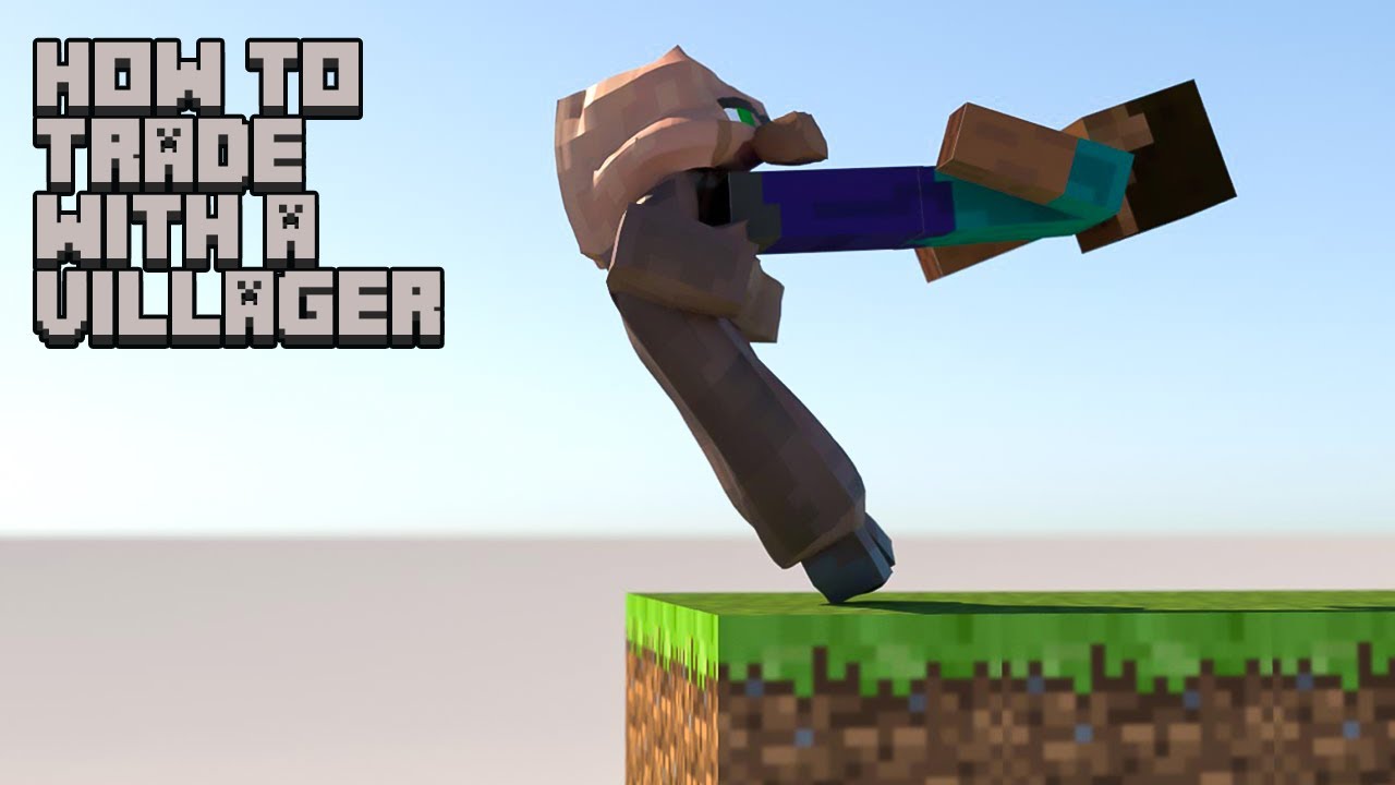 Minecraft - How to trade with a villager [softbody simulation]
