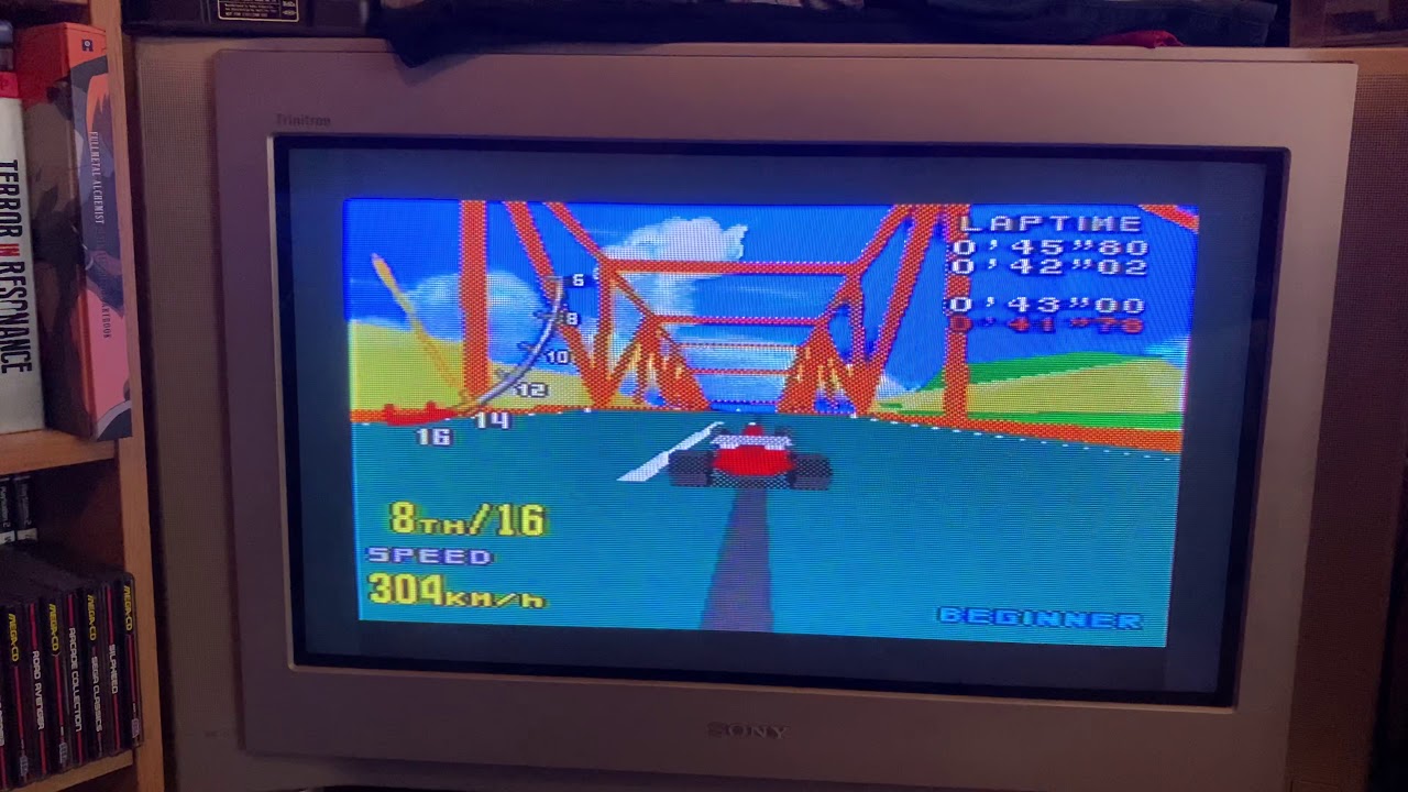Virtua Racing Mega Drive Course Replay