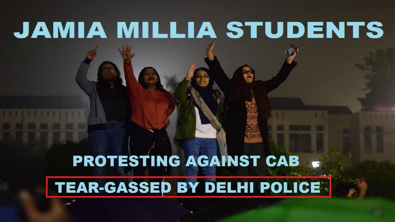 Jamia Students Protesting Against CAB | Tear-Gassed by Delhi Police| Jamia Millia Islamia University