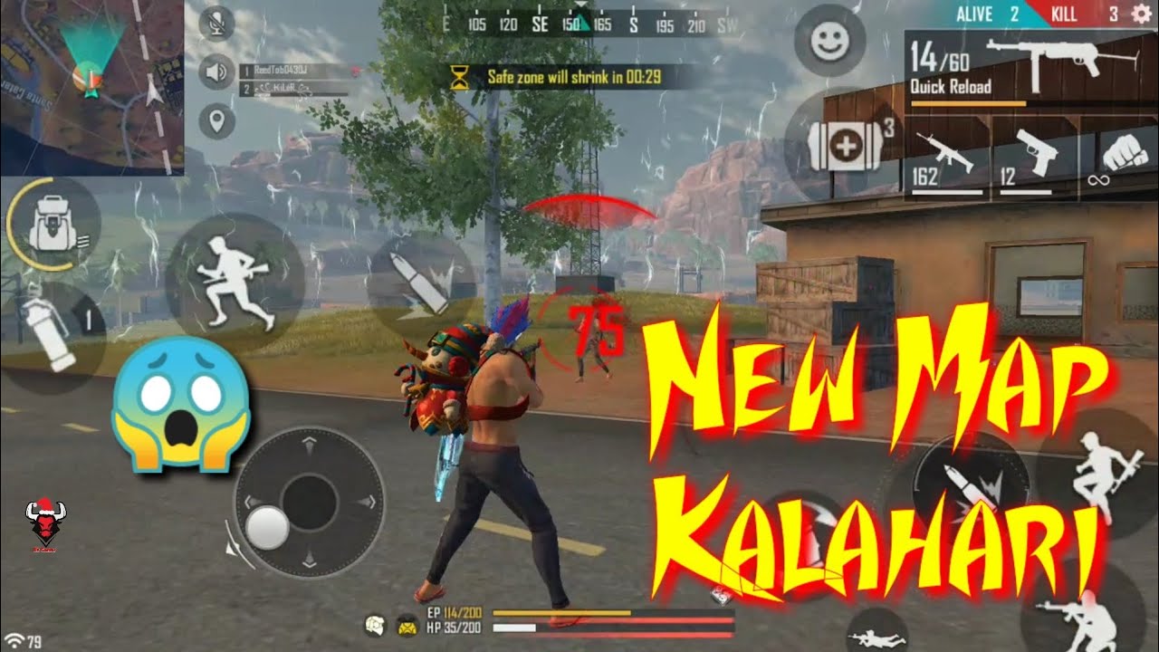 New Map Kalahari on Free fire Gameplay (2020) tips & Tricks
