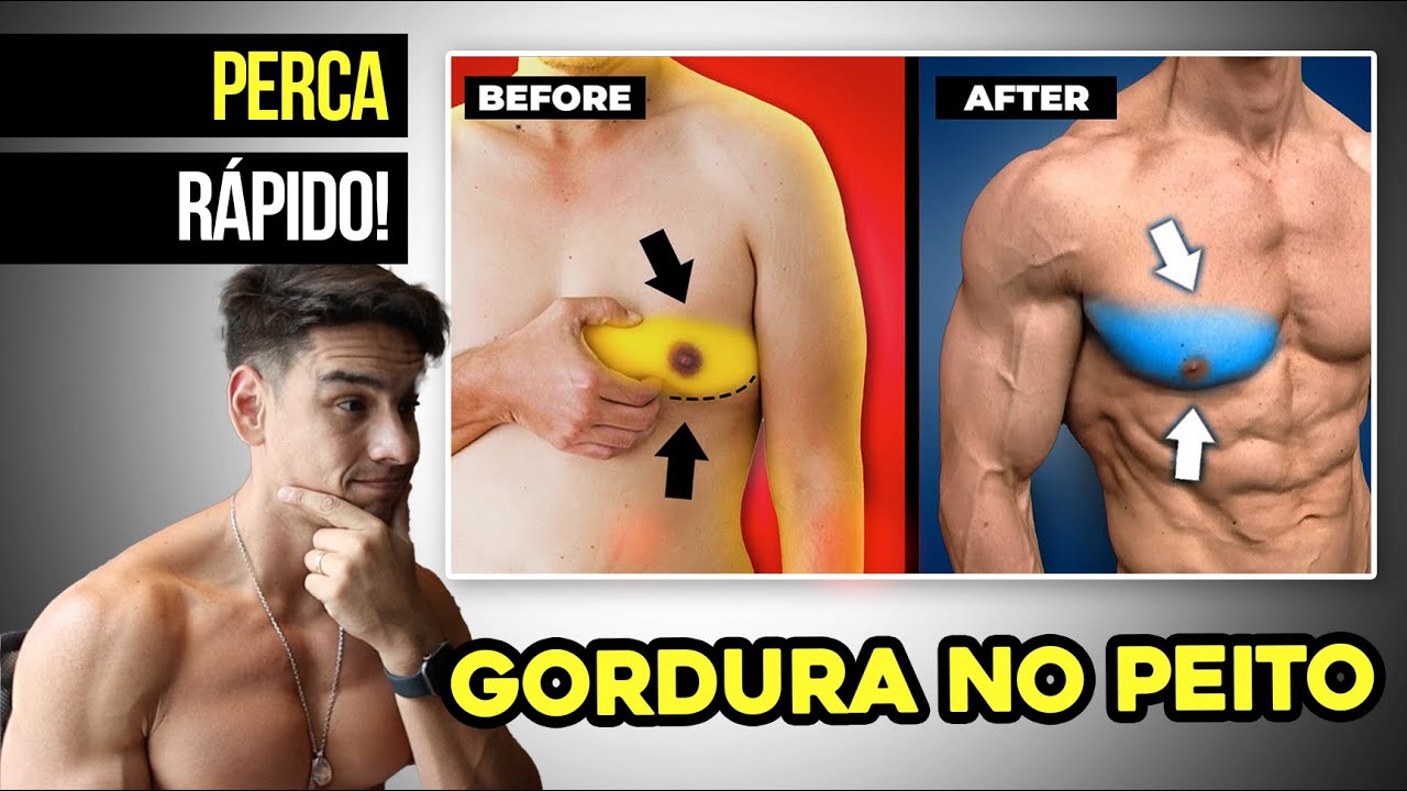 Como Perder Gordura no PEITO e melhorar a definição? 🔥 *Exercícios e Dieta*