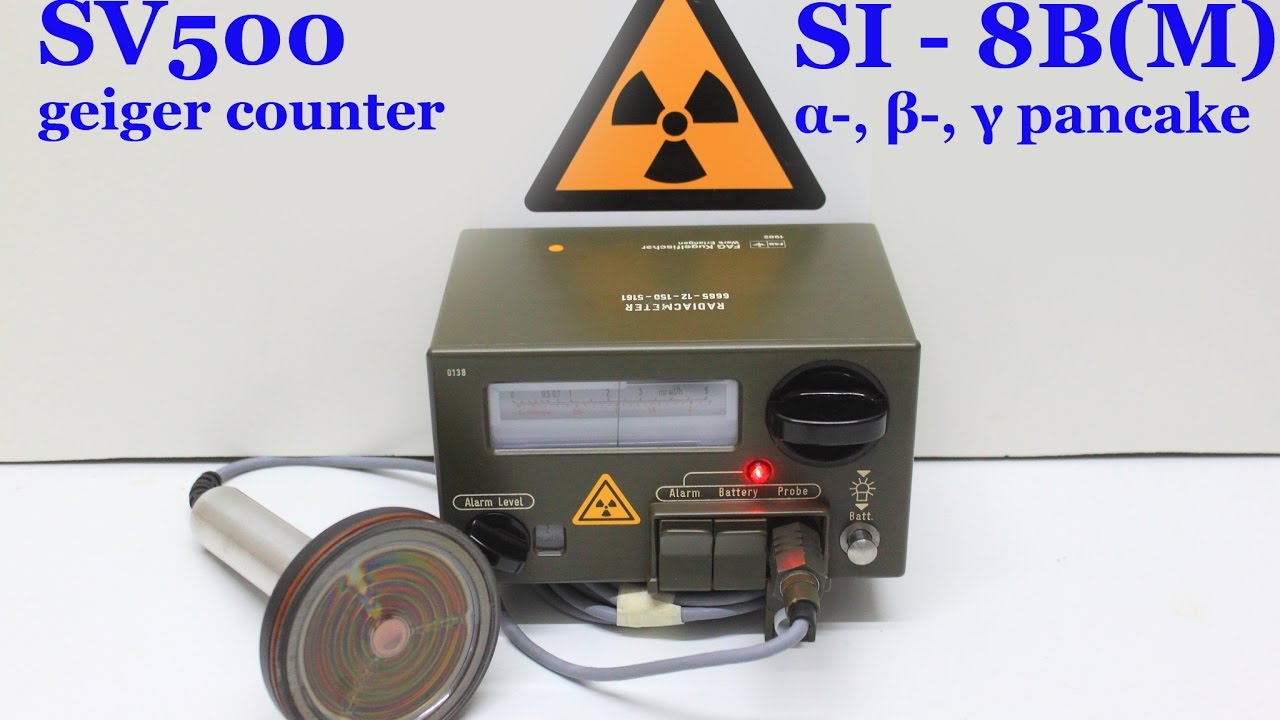 SV500 geiger counter with SI-8B(M) pancake probe