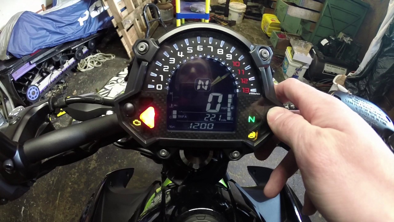 Cluster Settings walk through: 2017 Kawasaki Z650