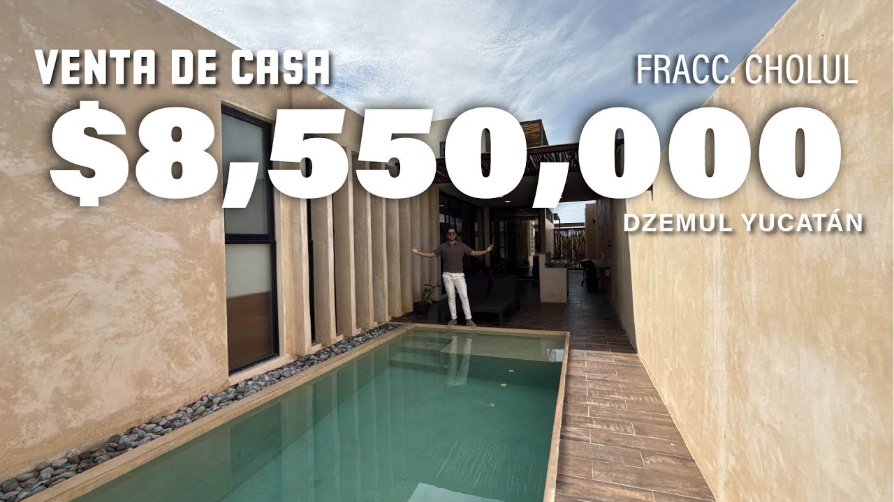 VENTA DE CASA EN DZEMUL YUCATÁN | Playa San Benito, Dzemul | Casa de 4 recámaras, piscina y terraza