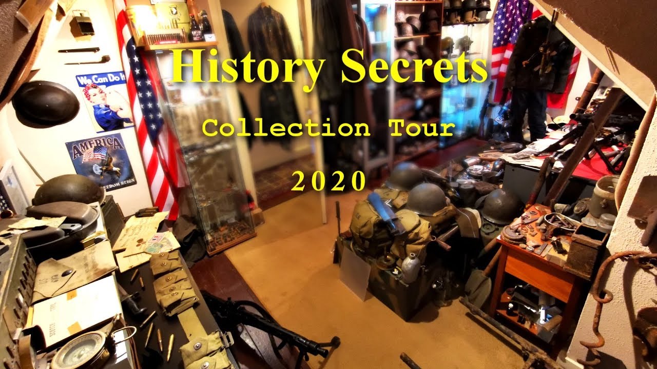 WW2 PRIVATE COLLECTION TOUR - History Secrets  2020 - WWII Equipment, Weapons and More!