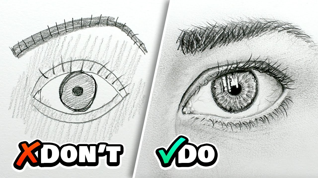 DOs and DON’Ts: How to Draw Realistic Eyes