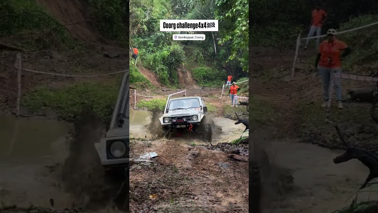 COORG OFFROAD CHALLENGE GYPSY 4X4 #4x4 #gypsy #offroad #4x4jeep #offroading #coorg