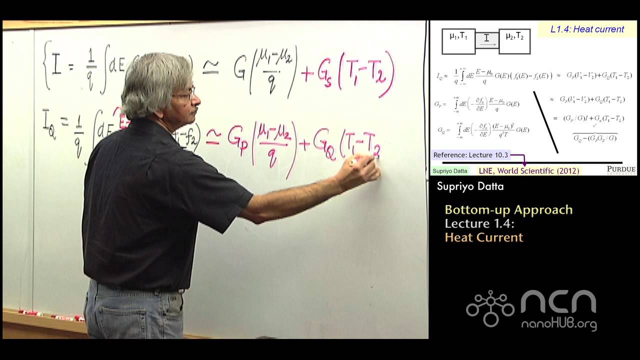 nanoHUB-U Thermoelectricity L1.4: Bottom-up Approach: Heat Current