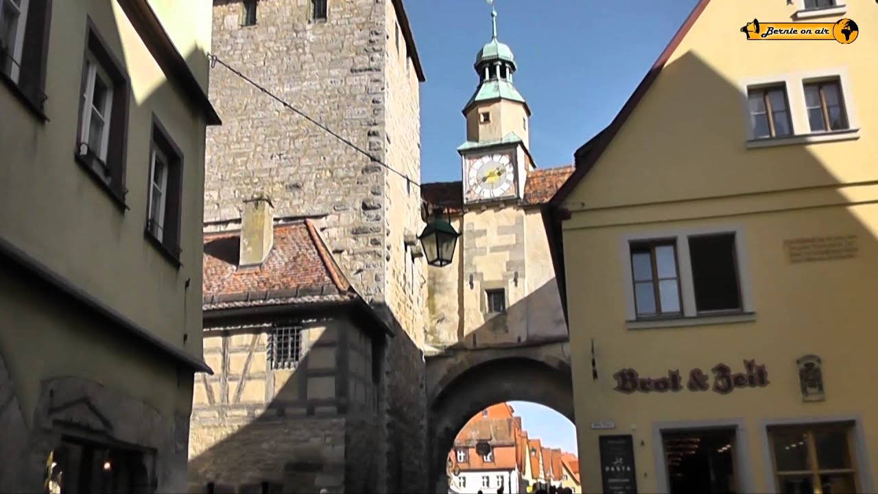 Tourismus Schönheiten von Rothenburg ob der Tauber Bayern