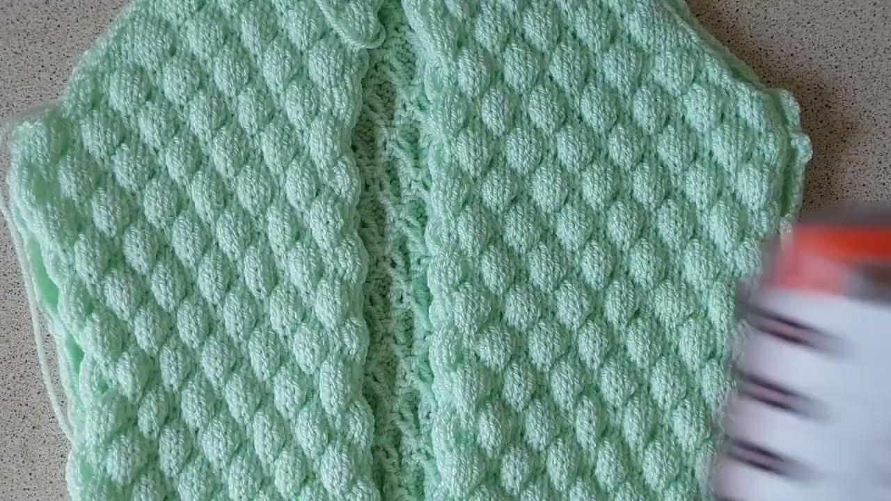#66, Part 2, 22ins Blackberry Stitch Jacket, Sheila's Just Knitting