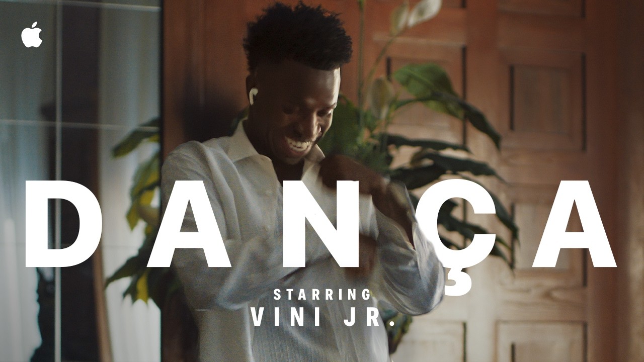 AirPods Pro 3 starring Vini Jr. with the world&rsquo;s best in-ear Active Noise Cancellation