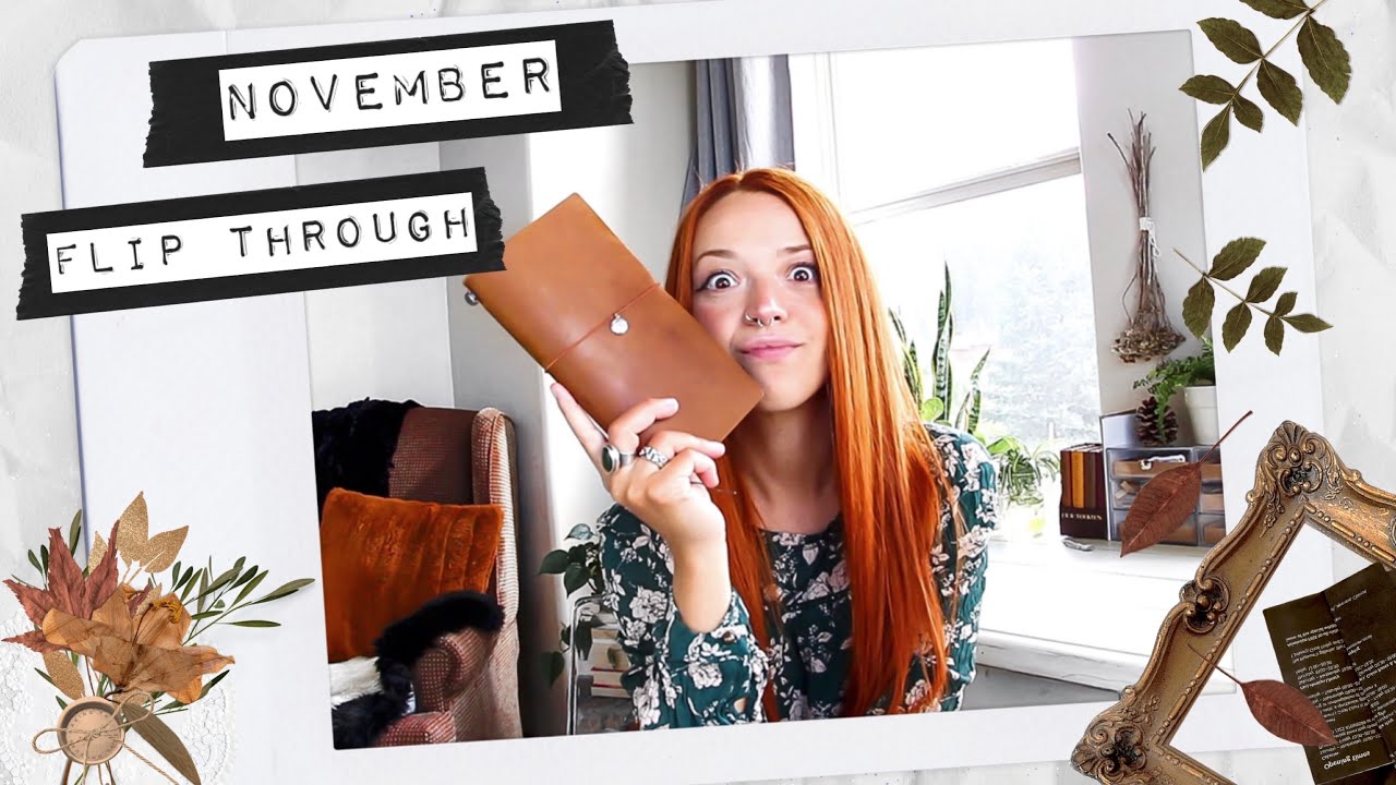 TRAVELER’S NOTEBOOK FLIP THROUGH NOVEMBER 2020 | Journal flip through & bullet journal flip through