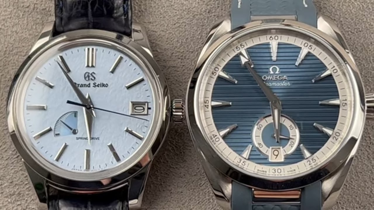 Сравнение часов класса люкс Grand Seiko Spring Drive и Omega Seamaster Aqua Terra Small Seconds
