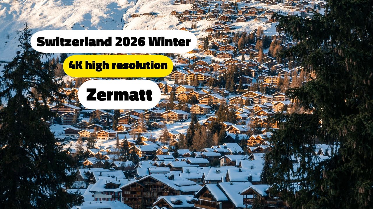 4K SWITZERLAND 2026 ZERMATT WINTER